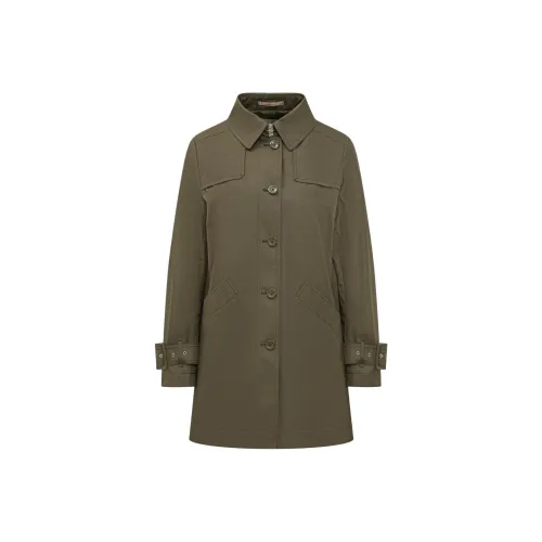 HERNO Тренчкот Женский Оливковый