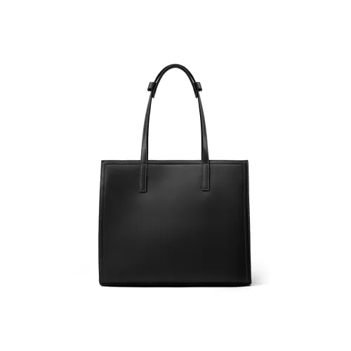 PESASRIE Сумка через плечо из коровьей кожи Женская Черная Карамельная