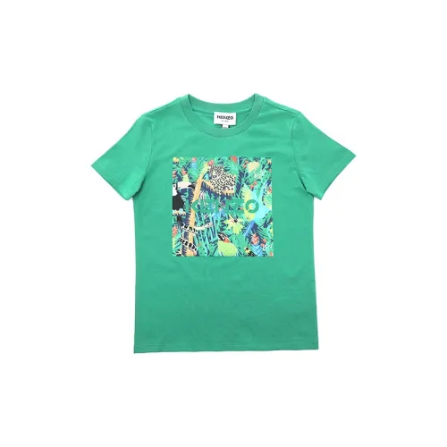 KENZO Зеленые Детские Рубашки
