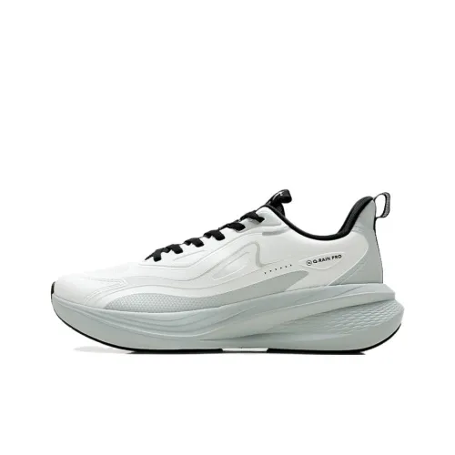 QIAODAN Slip-resistant Abrasion-resistant Low Top Casual Running Shoes Men's White Green QIAODAN Противоскользящий Устойчивый к истиранию Низкий Топ Повседневные Беговые Кроссовки Мужские Белый Зеленый