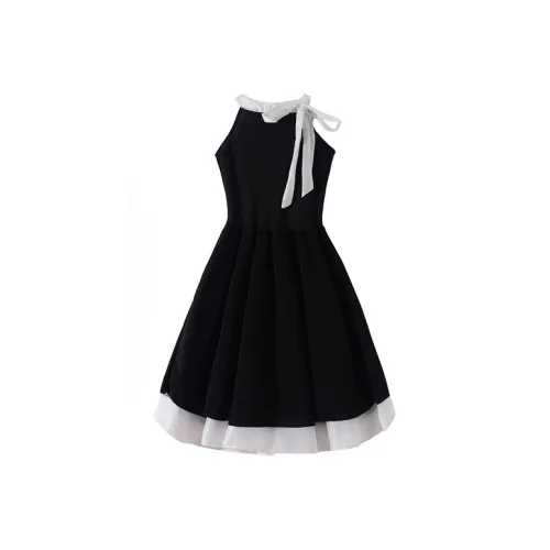 SISC Без рукавов Платье Женское Черное