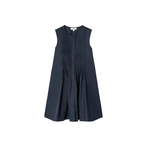 COS Без рукавов Платье Женское Темно-синий