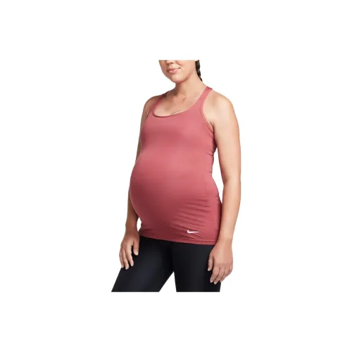 NIKE Pregnant Mom Series Цвет пихтового дерева Красный Женские спортивные майки без рукавов