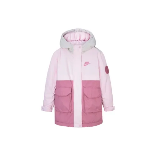 nike Хлопковый пуховик Вишневый цветок Розовый Детский