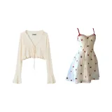 Рукав флаттер, кардиган + юбка