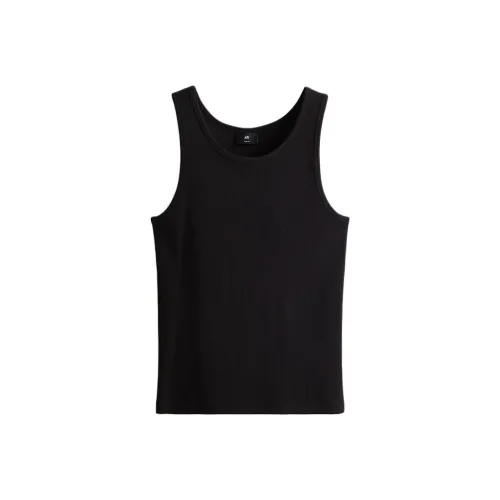 H&M Мужские майки черного цвета