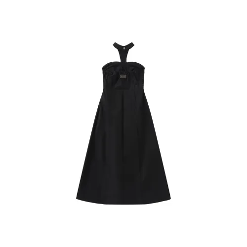 YJ1NGZYZJ Без рукавов Платье Женское Черное