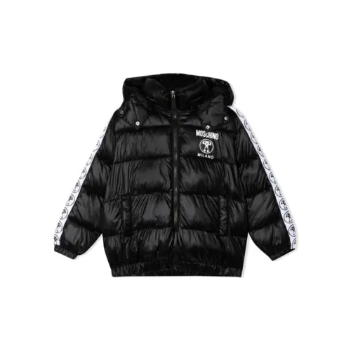 MOSCHINO Хлопковый пуховик Черный Детский