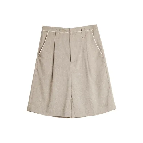 ELLE Повседневные шорты женские светло-коричневые