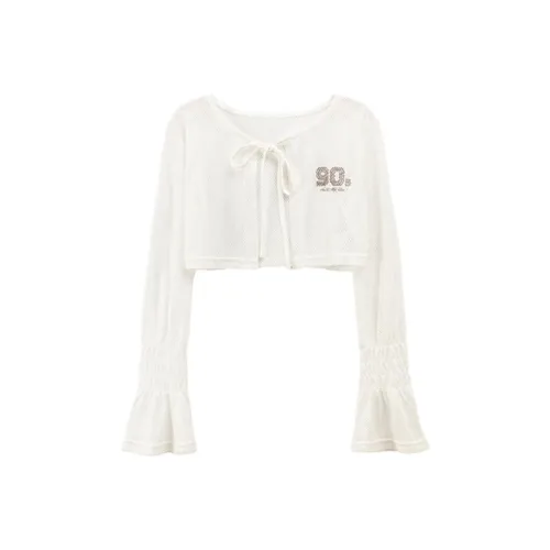 CHUU Белые Женские Шифоновые Рубашки