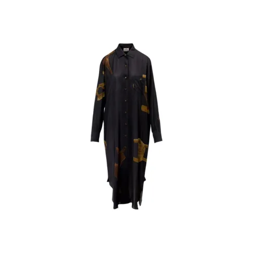Vivienne Westwood Морской синий Женские Длинные Платья с рукавами