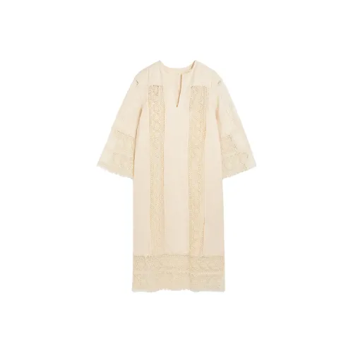 By Malene Birger Абрикос Женские Длинные Платья с Рукавами