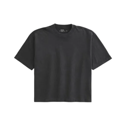 Hollister T-Shirt Мужская Выстиранная Черная