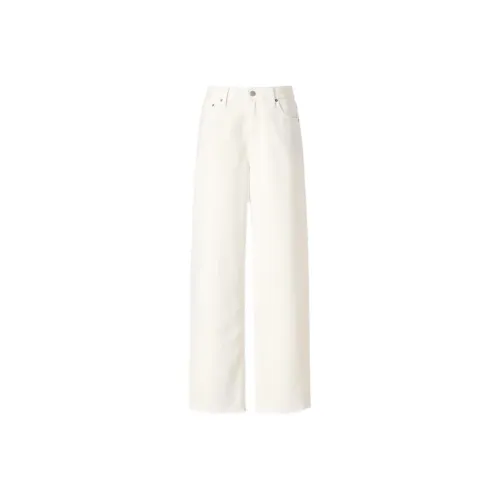 UNIQLO SS24 Джинсы Женские Белые