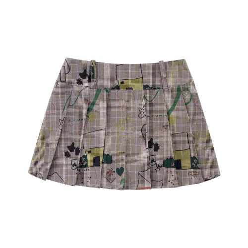 WORKSOUT Повседневные короткие юбки Женские Кофе