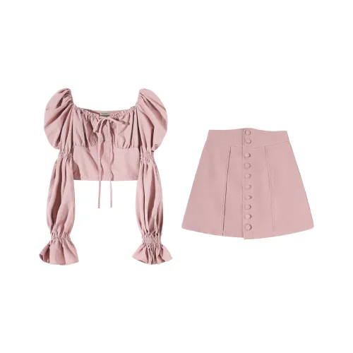TORIGHT Комплект с юбкой Женские Пыльно-розовый