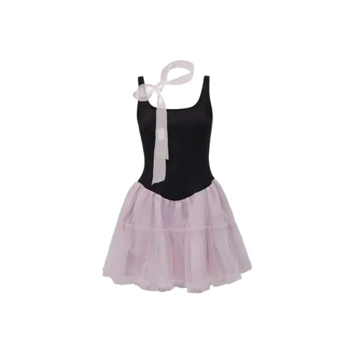 KEAB Slip Платье Женское Черное Розовое