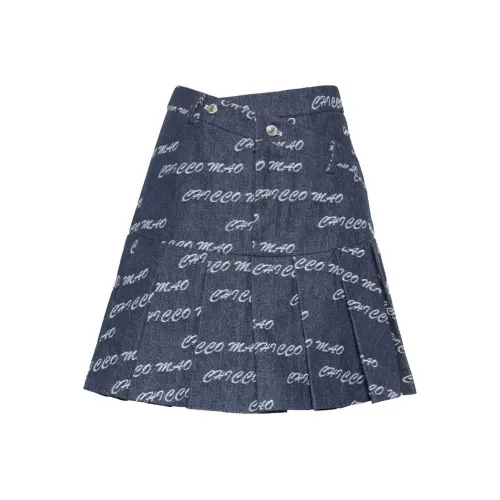 CHICCO MAO Синий Женские Джинсовые Короткие Юбки