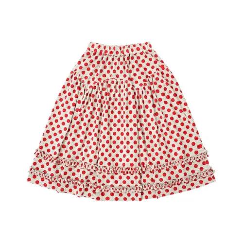IMAKOKONI Красный Женские Повседневные Длинные Юбки