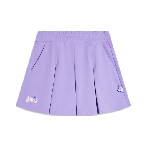 LINING Disney Повседневные короткие юбки Женские Свет Iris Фиолетовый