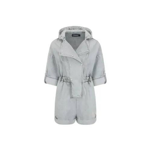 EVISU Джинсовые шорты Женские Серые