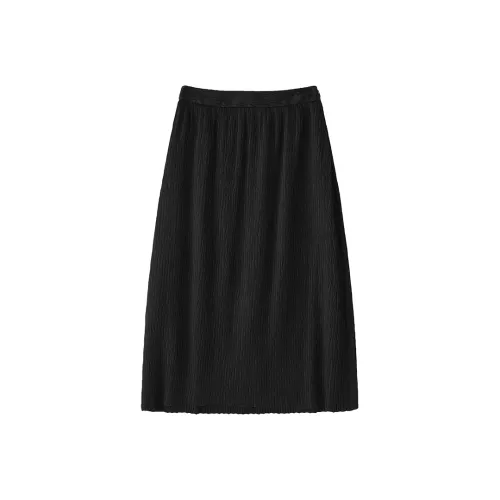 THE SEA LIFE Повседневный длинный юбка женский черный маг