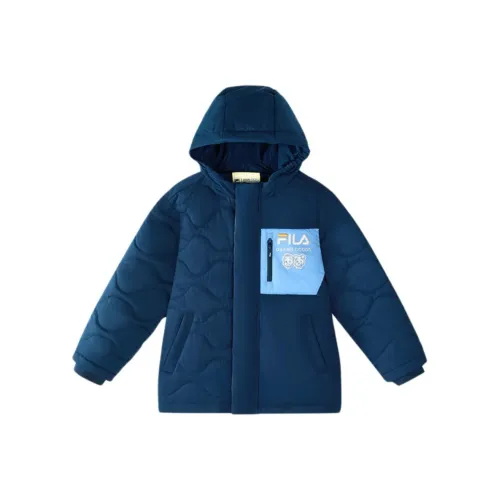 FILA KIDS Хлопковый пуховик Sea Вечерний синий цвет Подростки