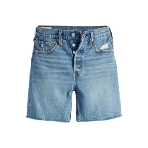 Levis Светло-синие Женские Джинсовые Шорты
