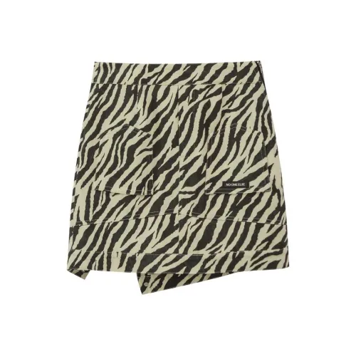 NO ONE ELSE Повседневные короткие юбки женские с зебровым принтом