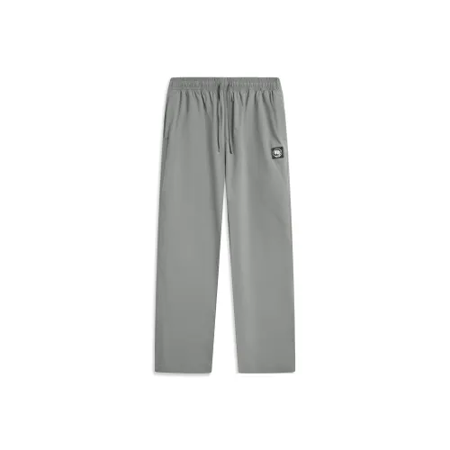 LINING Basketball Collection Вязаные тренировочные брюки мужские железо асфальтовый серый