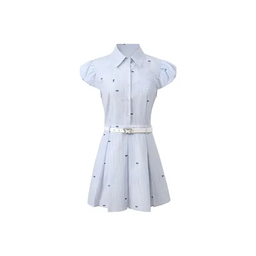 DOSOHEB Короткий рукав Платье Женское