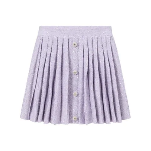 Self Portrait Повседневная короткая юбка Женская Лиловый