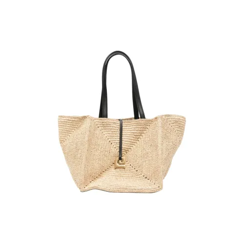 NANUSHKA Рафия Тоут Сумка Сумка для покупок Сумка на плечо Мужская Бежевая