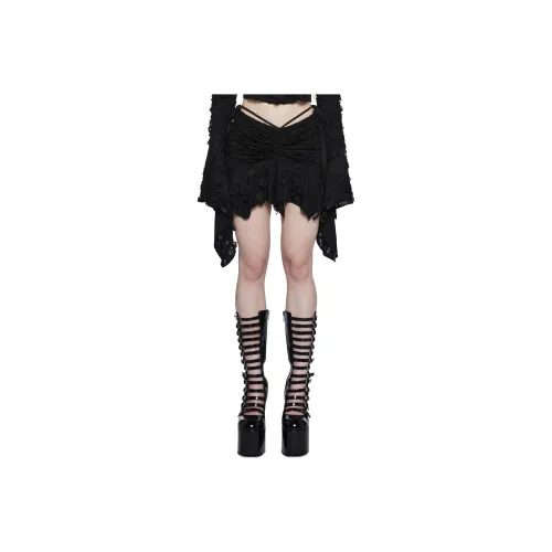 Dolls Kill Widow Mystic Bonds Mini Skirt Повседневные короткие юбки Женские Черный Черный
