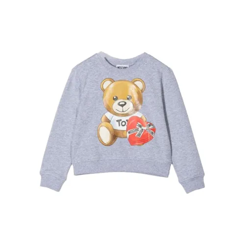 MOSCHINO Пуловер Свитшот Серый Детский