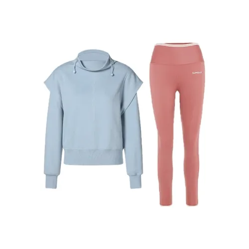 Sumday Athletics Синий+Розовый Женские Повседневные Костюмы