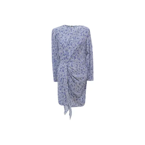 ISABEL MARANT Blue Женские Длинные Платья с Рукавами