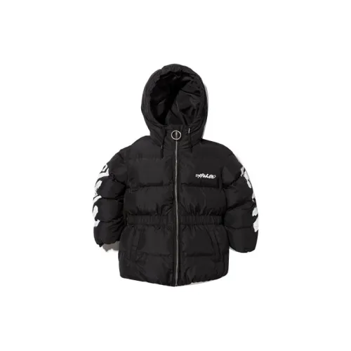 Off Белый FW21 Пуховый жилет Черный Детский