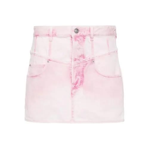 ISABEL MARANT SS24 Джинсовые короткие юбки Женские Розовый