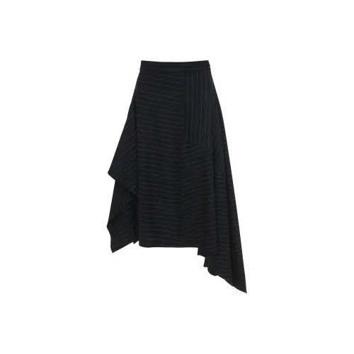 JW Anderson Повседневный Длинный Юбка Женская Морской Синий