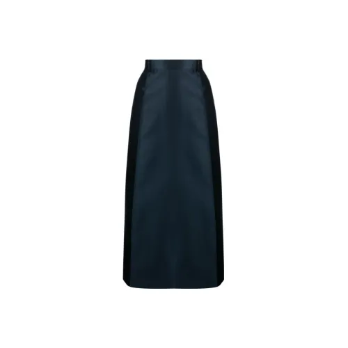 KITON Темно-синие Женские Повседневные Длинные Юбки