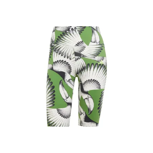 Adidas x FARM RIO Спортивная одежда Повседневные шорты Женские Кремовый Белый Crew Зеленый Черный