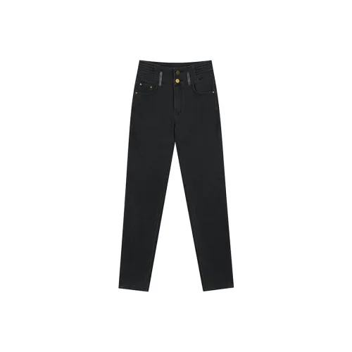 ELF SACK Черный HIGH RISE Плотное прилегание Skinny Джинсы Женские