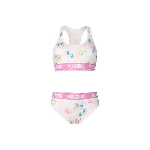 MOSCHINO Белый Женские Двухкомпонентные Купальники