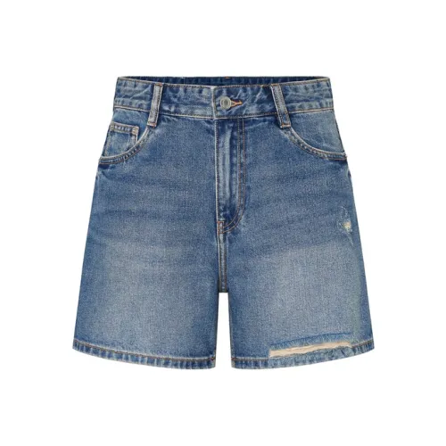 MOCO Джинсовые шорты Женские Джинсовый Светло-Синий