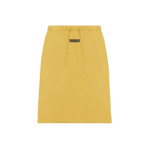 Fear of God Essentials SS23 Светло-желтый Женские Повседневные Длинные Юбки