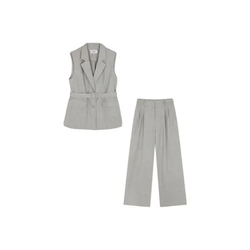 Mo Han Yi Mei Повседневный костюм Women's Silver Серый