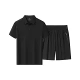 Набор (черный топ+черные шорты)