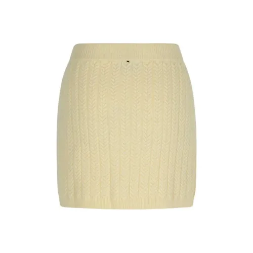 СпортМа FW24 Повседневная Короткая Юбка Женская Желтая