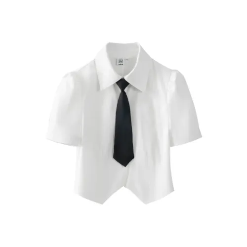 MISTVB Белые Женские Рубашки